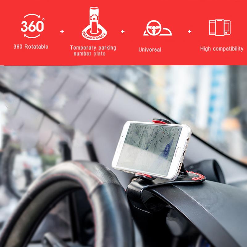Avtoit | Car Dashboard Phone Holder with Parking Number