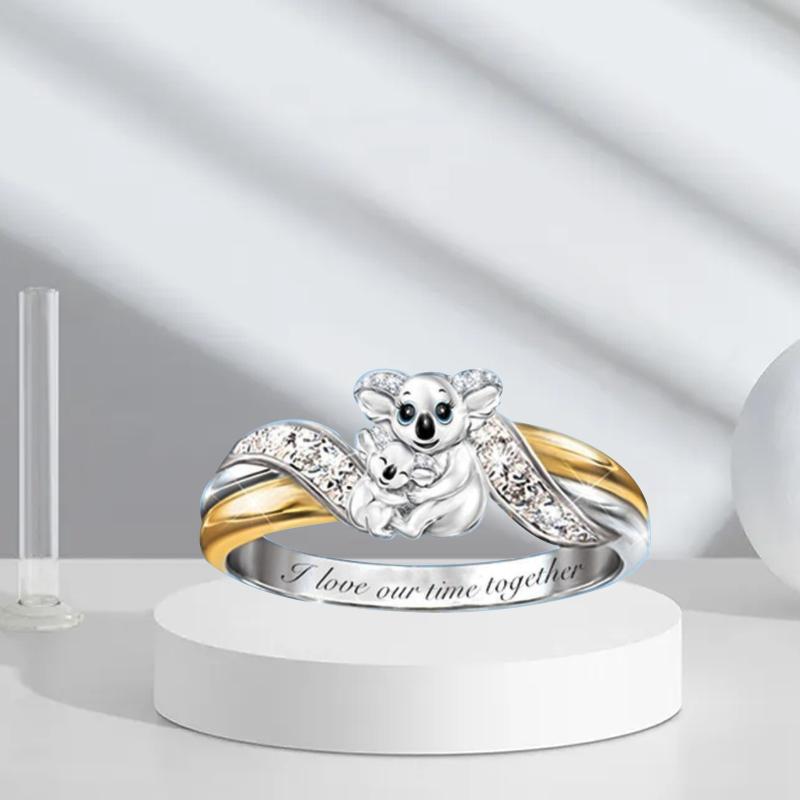 Avtoit | Creative Parent-Child Bear Ring