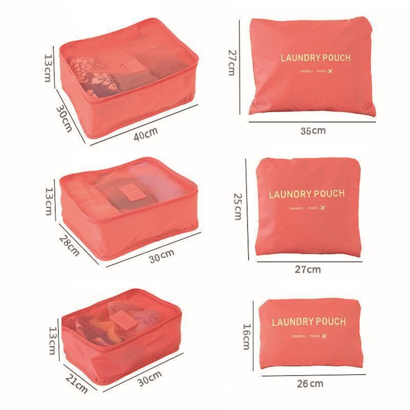 Avtoit | 6 Piece Portable Luggage Packing Cubes