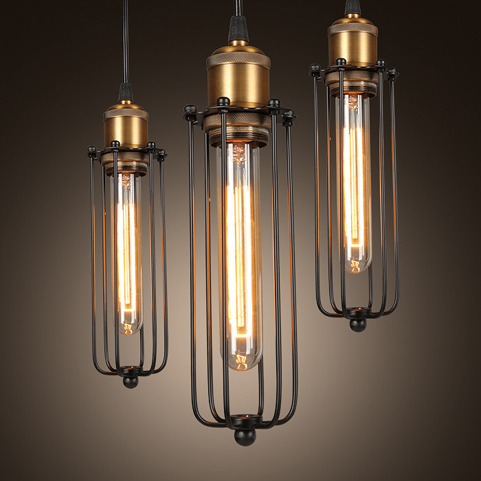 Avtoit | Industrial Pendant Light in Retro Design – Vintage Hanging Lamp with Metal Grid
