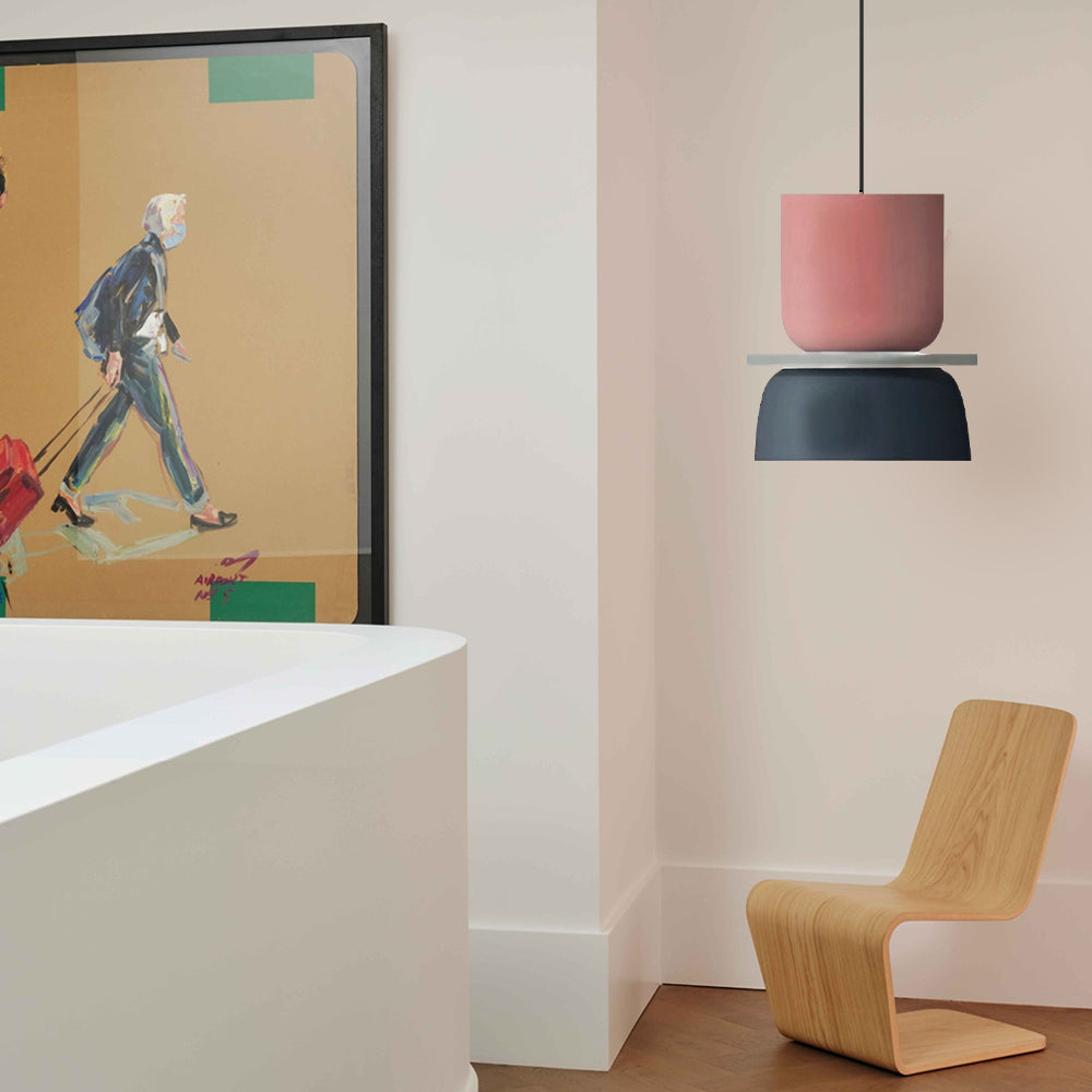 Avtoit | Nordic Color Block Pendant Light Fixture - Modern Hanging Lamp for Kitchen & Dining Room