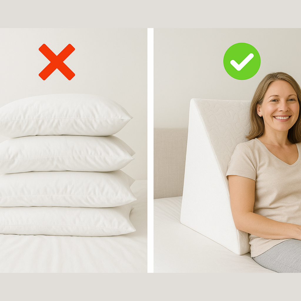 Avtoit | Large Triangle Wedge Pillow | Adjustable Foam for Acid Reflux, Back Pain & Post-Surgery Recovery