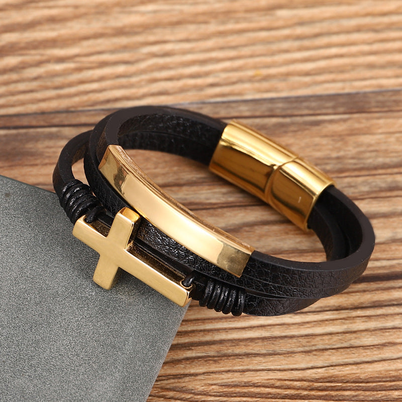 Avtoit | Multi-layered cross bracelet