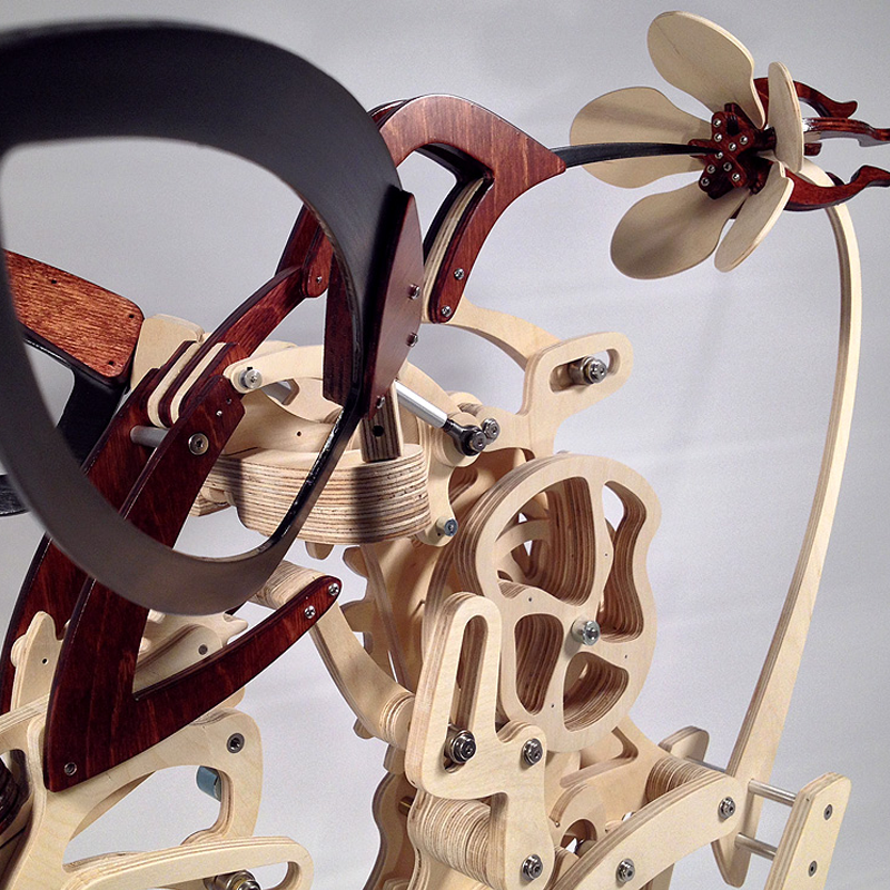Avtoit | Wood Kinetic Hummingbird Sculpture