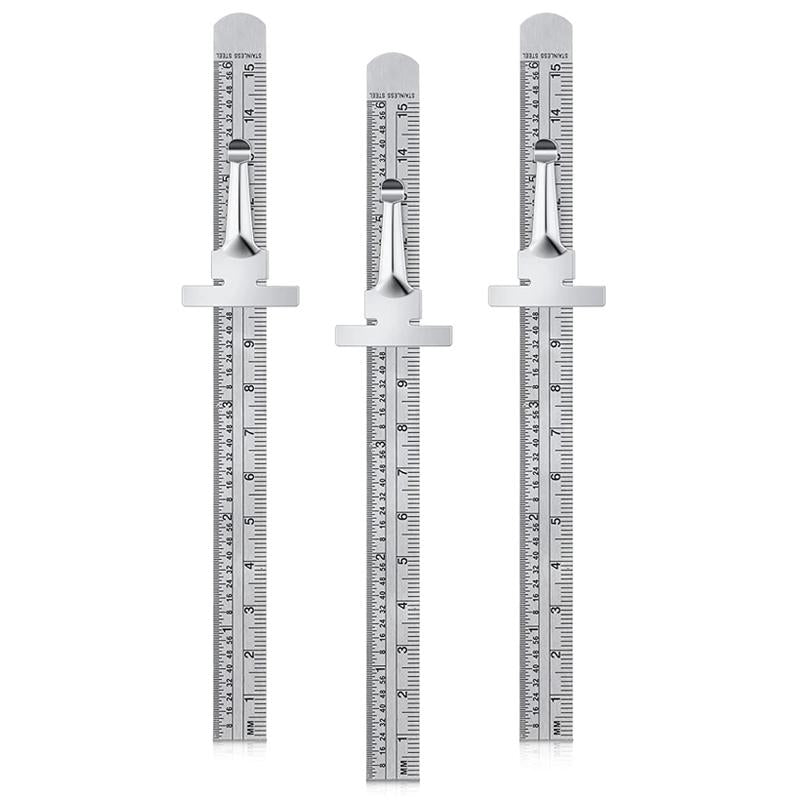 Avtoit | Stainless Steel Ruler with Removable Clip