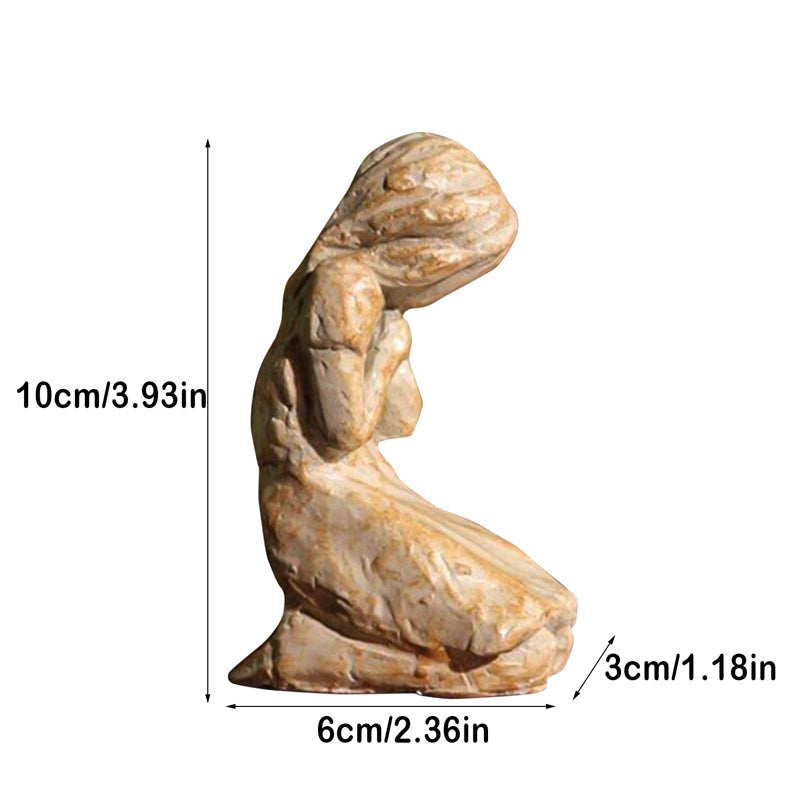 Avtoit | Sweet Hour of Prayer, beautiful hand-cast inspiring sculpture of a praying woman