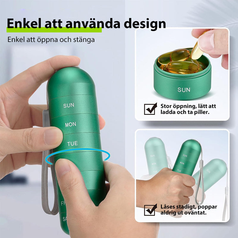 Avtoit | 7-Day Portable Pill Organizer for Travel