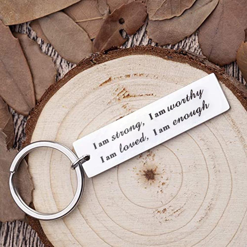 Avtoit | Stainless Steel "I am strong" Keychain