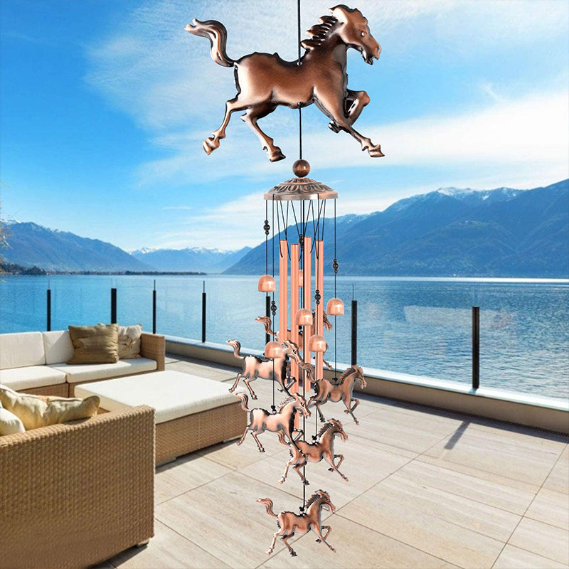 Avtoit | Retro Bronze Horse Wind Chime