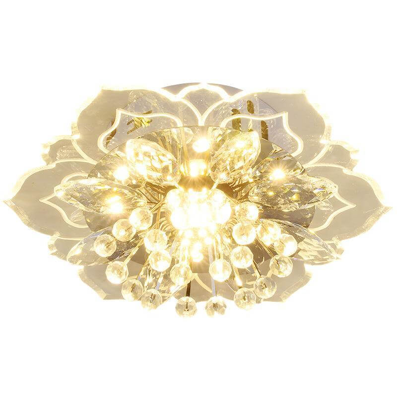 Avtoit GlowPetal | LED Crystal Ceiling Light | Flower Shaped, RGB Color Changing & Energy Efficient