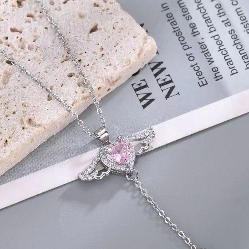 Avtoit | Pink Angel Wings Necklace