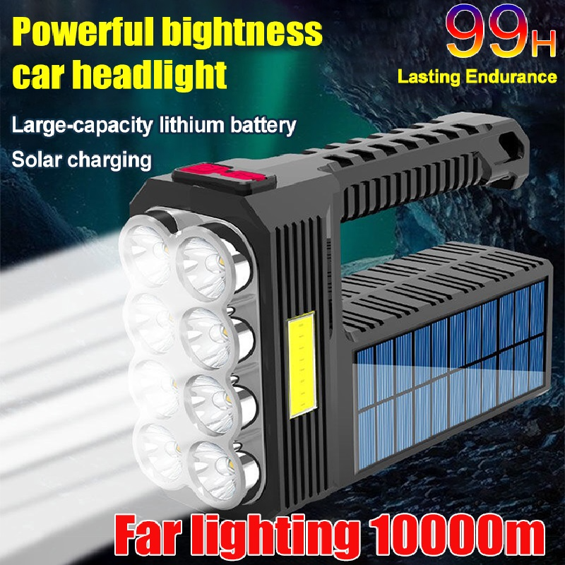 Avtoit | Solar LED Flashlight – Waterproof, powerful handheld spotlight with lithium battery