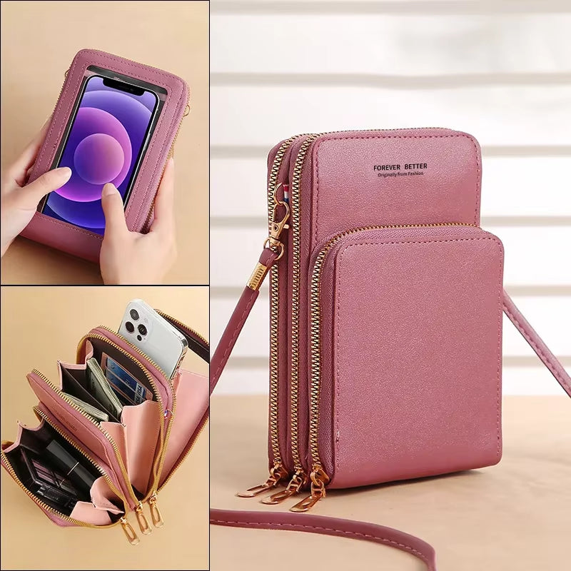 Avtoit | Leather Crossbody Phone Bag | Over-the-Shoulder Phone Bag