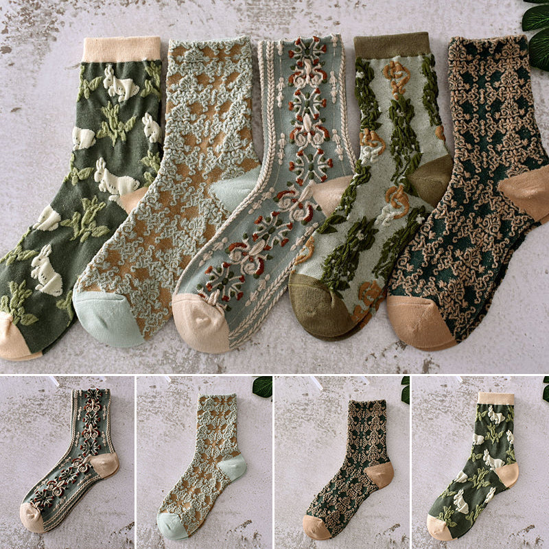 Avtoit | Women's Floral Cotton Socks
