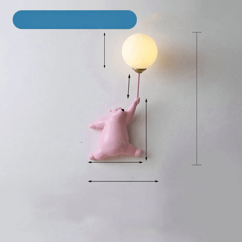 Avtoit | FairyGlow – Cartoon Wall Light for Kids | Magical Night Light with 3D Moon Design