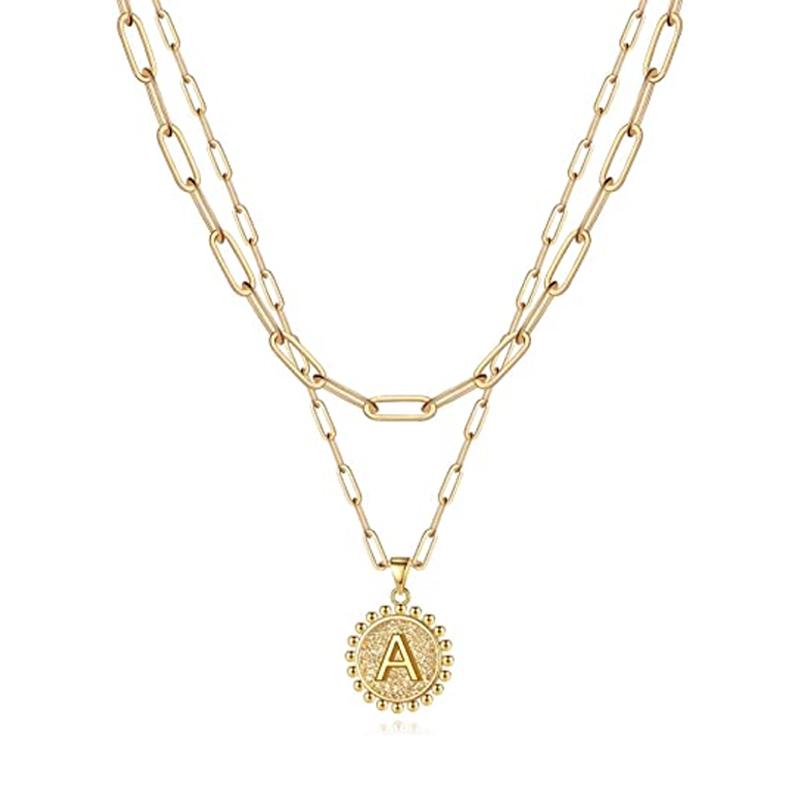Avtoit | Golden Initial Necklaces for Women