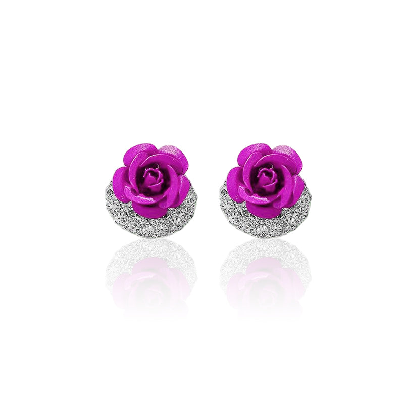 Avtoit | Blue Rose Stud Earrings