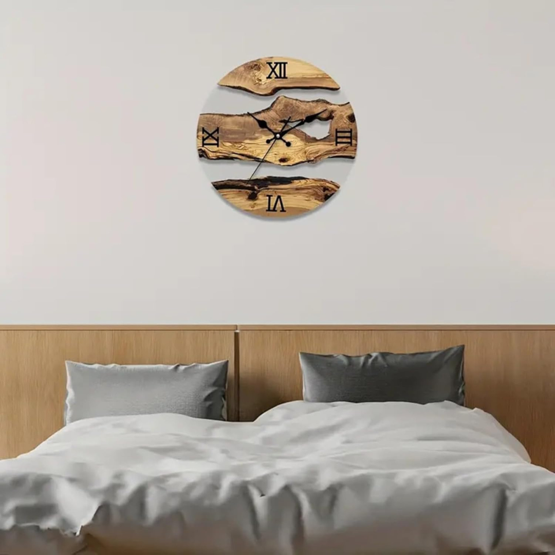 Avtoit | Grane | Modern Black Wall Clock 30 cm made of Acrylic
