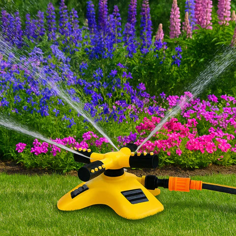 Avtoit | 360° Rotating Lawn Sprinkler | Stable, Multi-Angle Nozzles for Even Coverage in Large Gardens