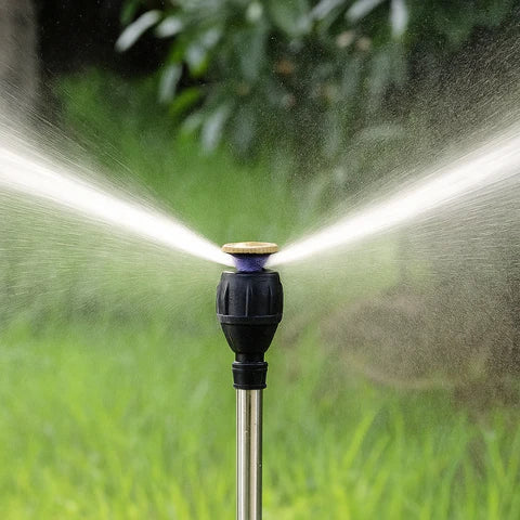 Avtoit | High-Pressure Rotating Tripod Sprinkler | 360° Coverage, Adjustable Height & Quick Setup for Garden Care and Summer Fun