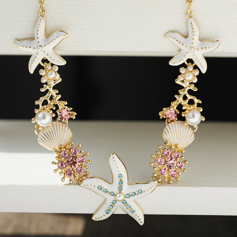 Avtoit | Shell Starfish Pearl Necklace