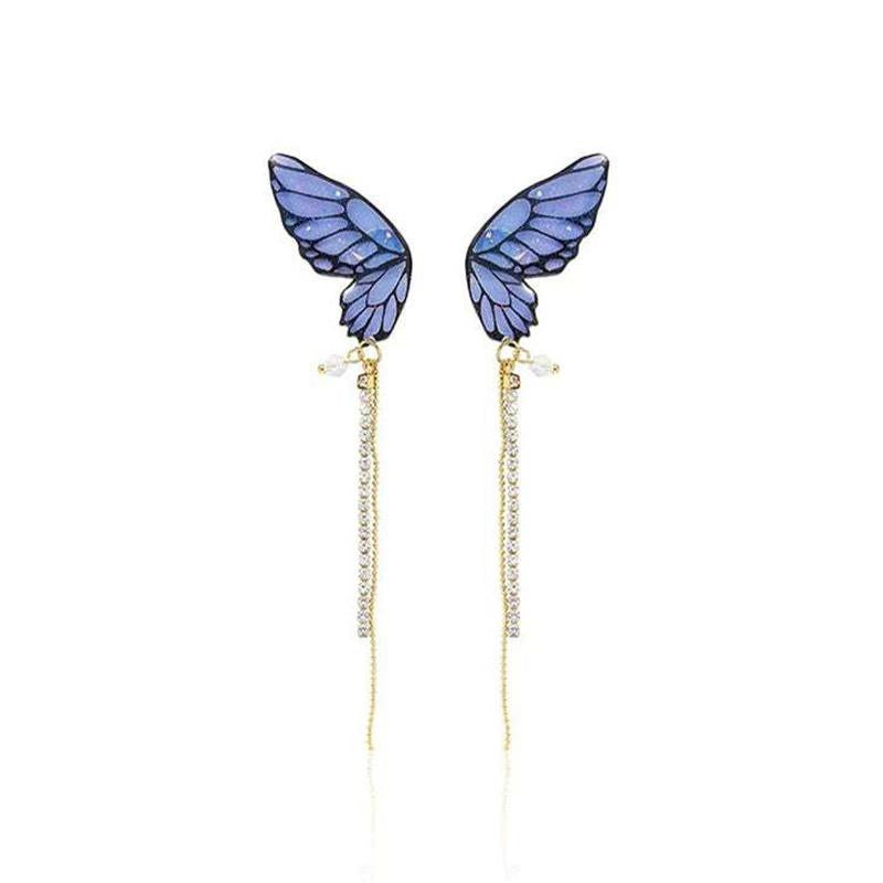 Avtoit | Butterfly Fringe Long Earrings