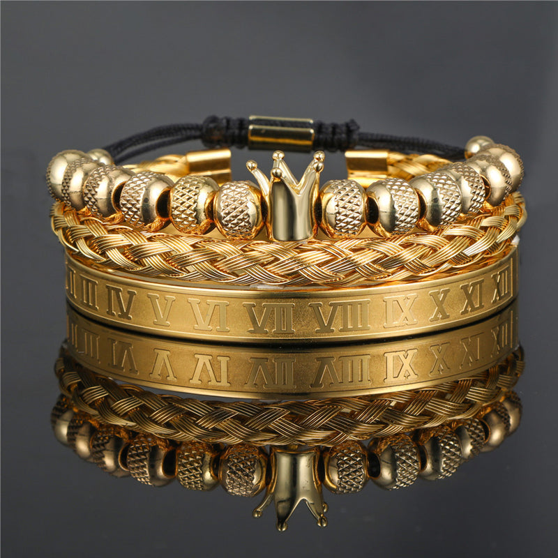 Avtoit | Crown Braided Letter Bracelet
