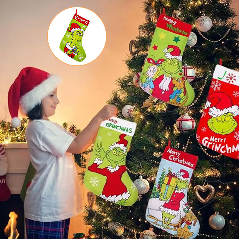 Avtoit | Green Christmas Stockings Christmas Decorations