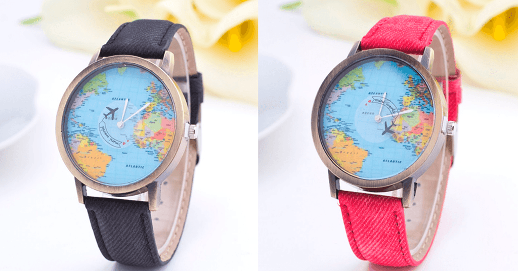 Avtoit | Unisex Watch Unique Design World Map Quartz Watch