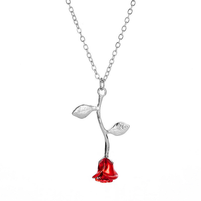 Avtoit | 3D Rose Pendant Necklace