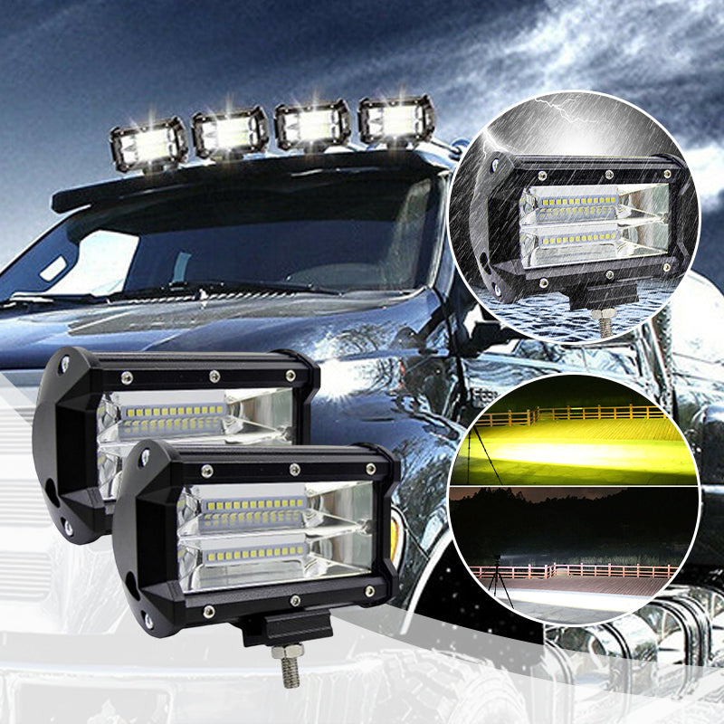 Avtoit | 5 Inch Amber White Light Strobe Work Light Pods