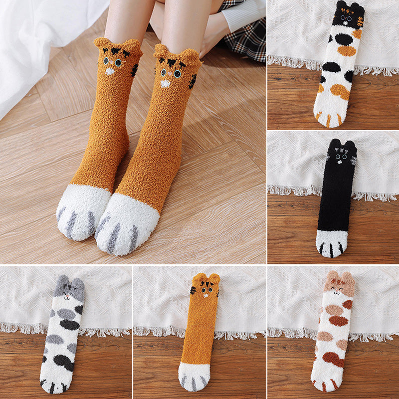 Avtoit | Fuzzy Socks with Cat Paws