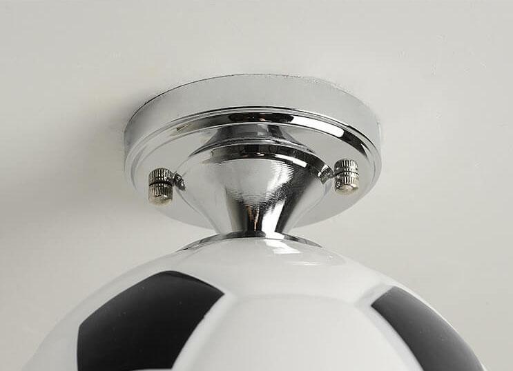 Avtoit | SportLume Creative Ceiling Light | Basketball & Football Design | Semi-Mount | Glass Lamp