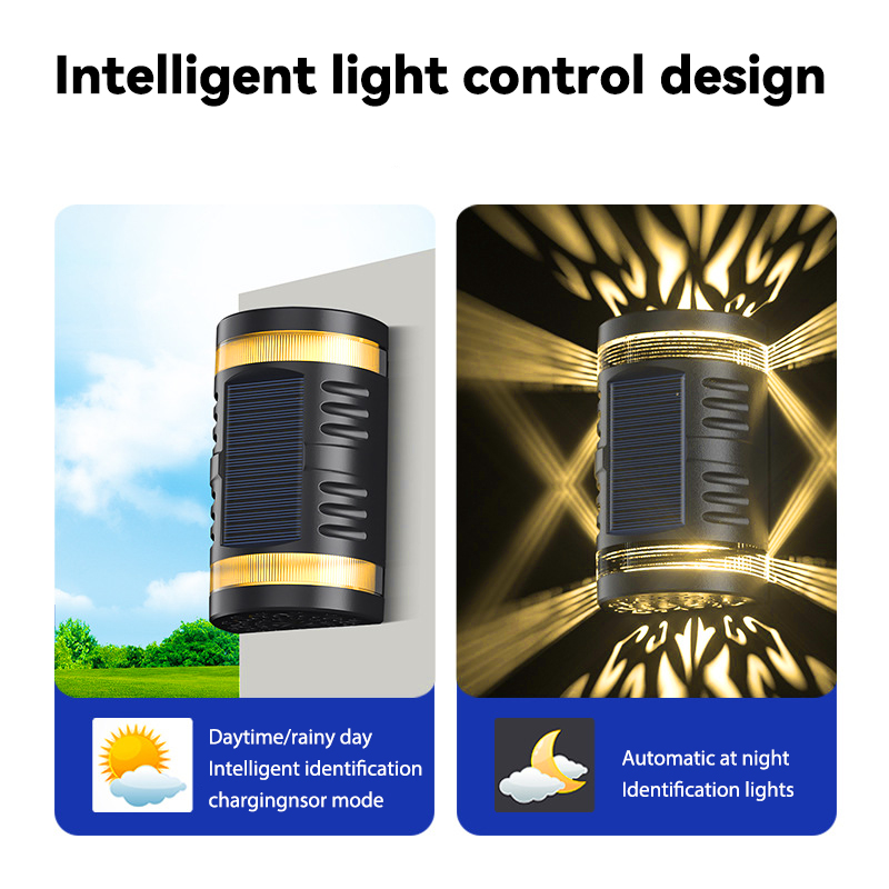 Avtoit | Solar lamp with intelligent light control – outdoor wall light with automatic night detection