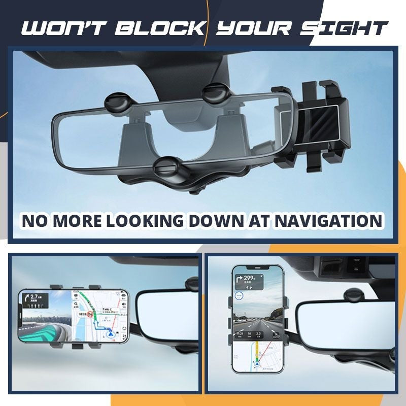 Avtoit | Rotatable and retractable car phone holder