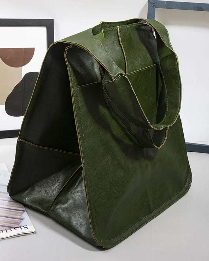 Avtoit | Chic & Sustainable Leather Bag with Large Capacity - Elegant, Versatile Women's Handbag