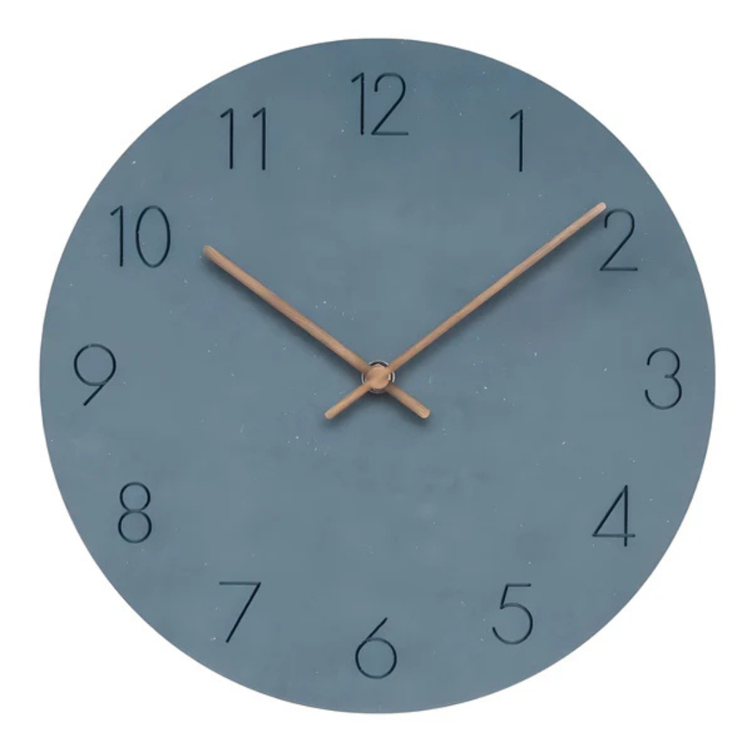Avtoit | Large Wall Clock Wood Modern | Minimalistic Wall Design