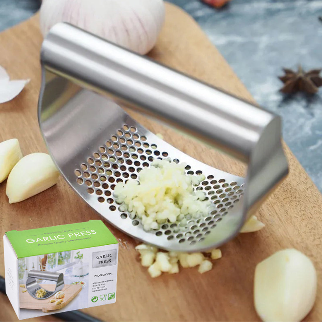 Avtoit | Manual Garlic Press made of Stainless Steel