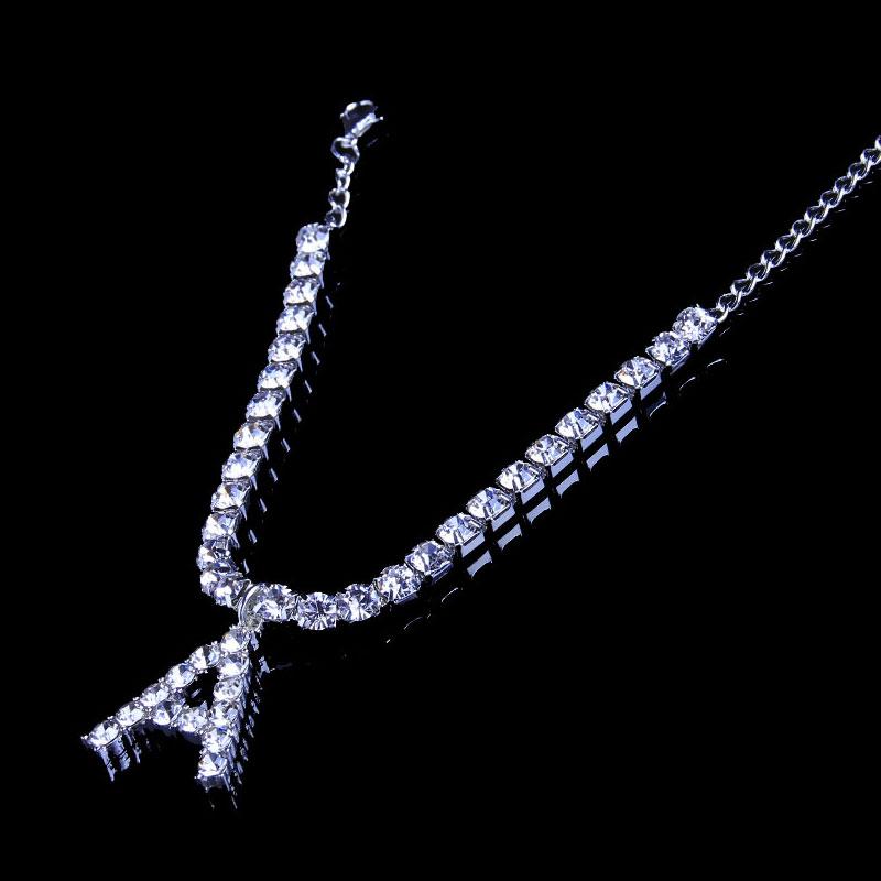 Avtoit | Rhinestone Letter Anklet