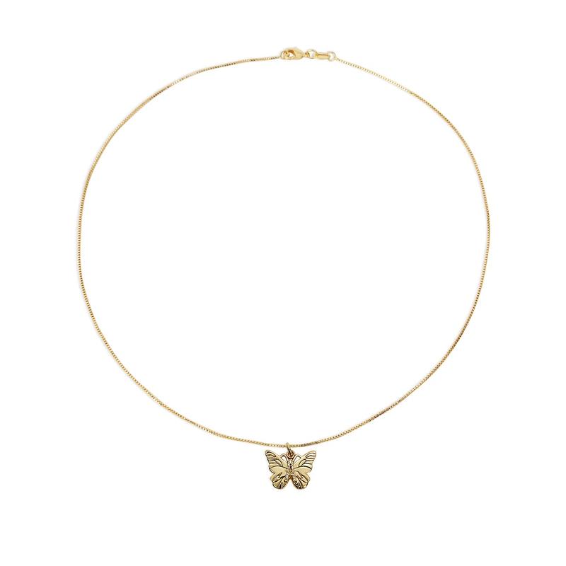 Avtoit | Butterfly Initial "A" Necklace