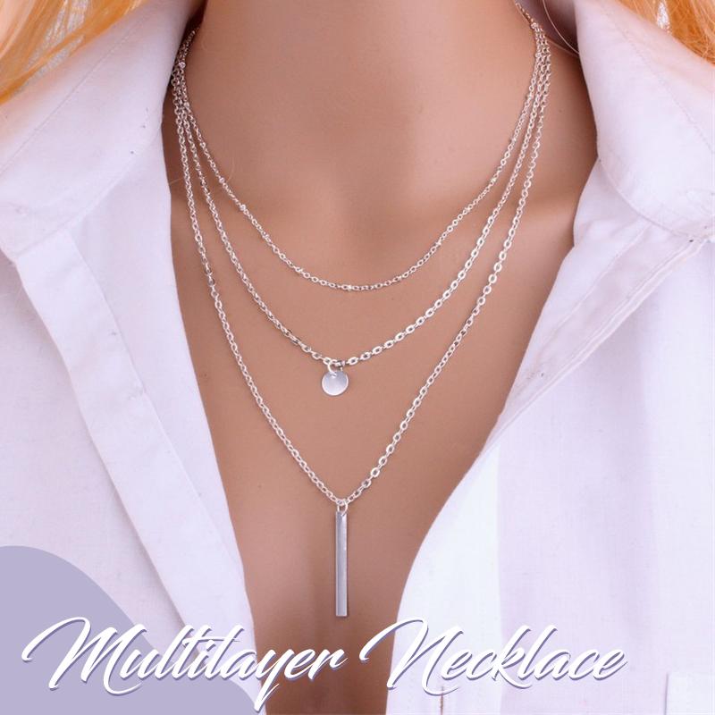 Avtoit | Multilayer Pendant Long Chain Necklace