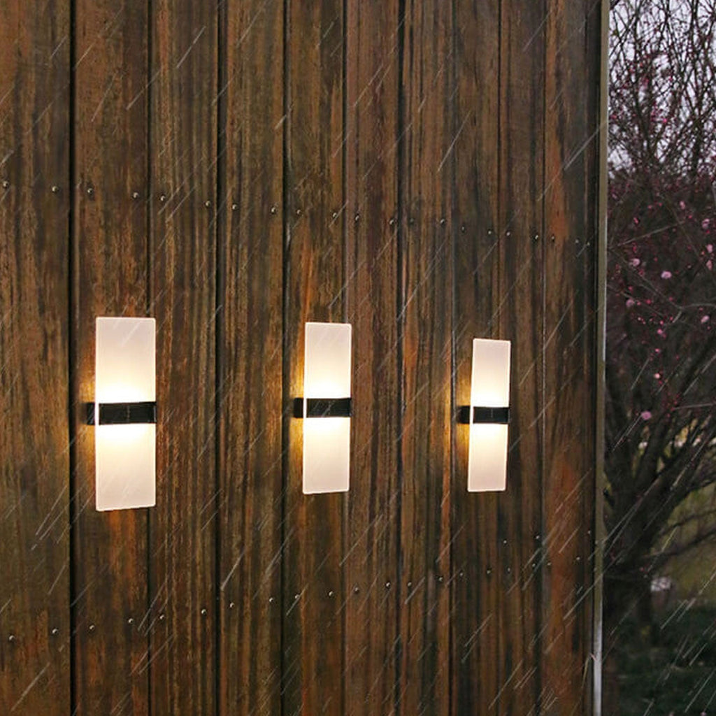 Avtoit | LumaZen Solar LED Wall Lamp | Weatherproof | Solar Powered Outdoor Lighting | Garden & Patio Decor