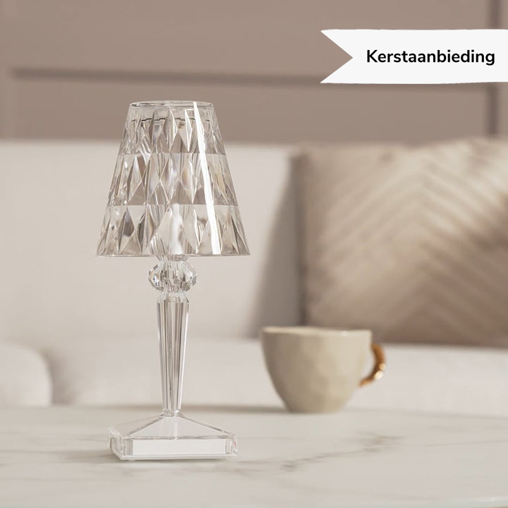 Avtoit | LuxeCrystal Premium LED Table Lamp | Wireless | Dimmable Crystal Lighting | Mood Light & Decoration
