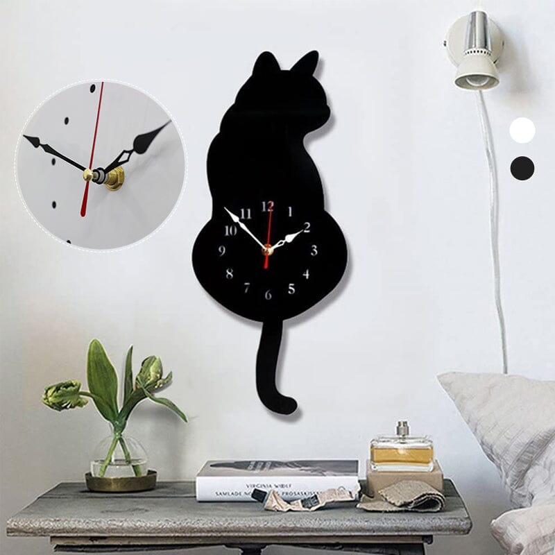 Avtoit | Nordic Cat Wobble-Tail Wall Clock