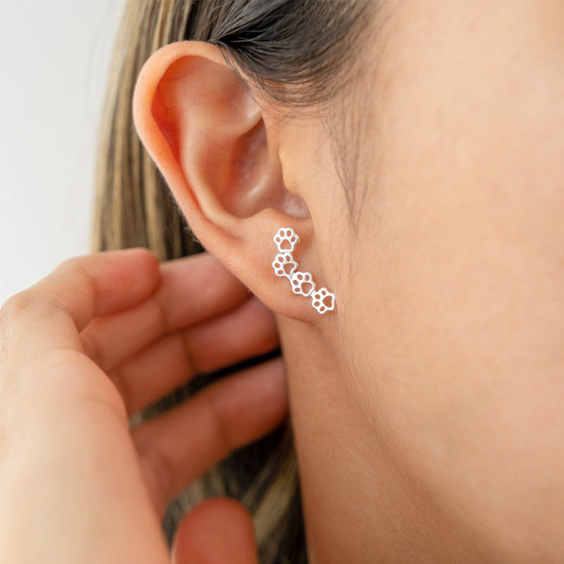 Avtoit | Paw prints on my heart earrings