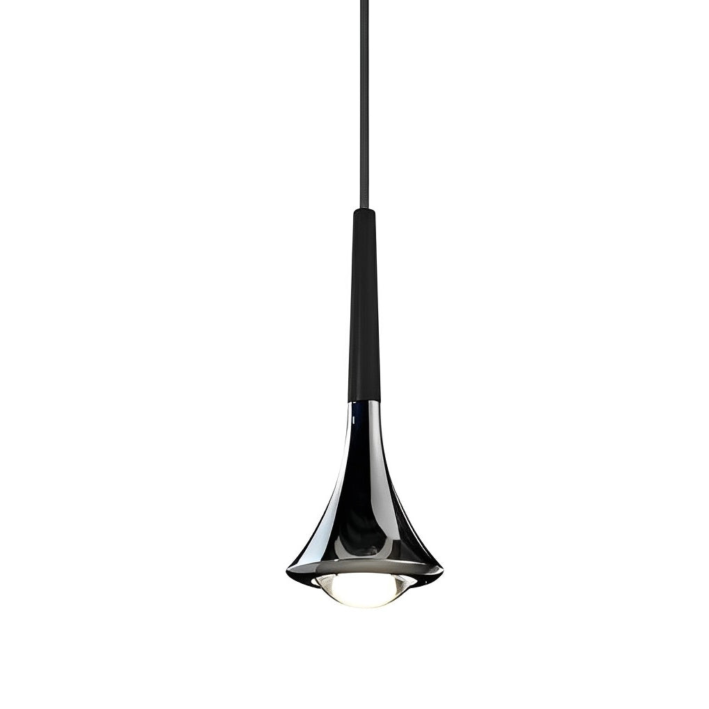 Avtoit | LumiDrop Nordic Design Pendant Light | Drop Shape | Elegant LED Light for Dining Room & Living Room | In Black, Gold & Chrome