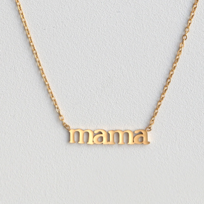 Avtoit | Letter "mama" Pendant Necklace