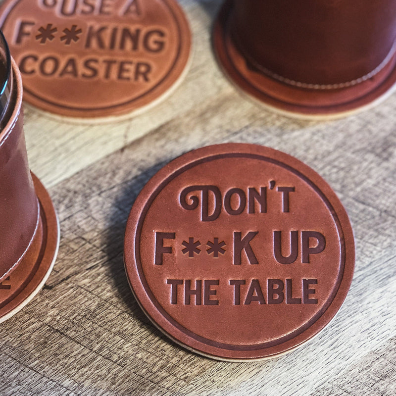 Avtoit | Funny Leather Coasters