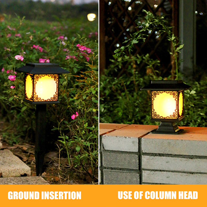 Avtoit | Solar LED Garden Lamp – Large Square Lamp with Warm Light and Dual Use