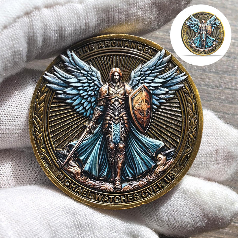 Avtoit | The Archangel Michael watches over us Challenge Coin